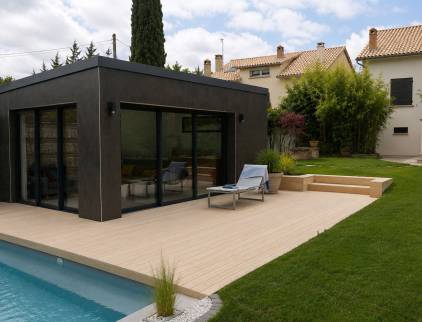 Aménagement de jardin avec construction de dépendance de maison - La Plaine sur mer 44770