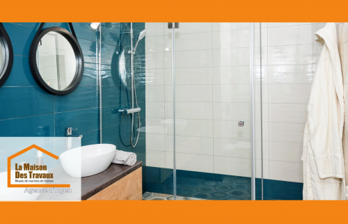 Superbe douche a l'italienne optimisé PMR a agen.