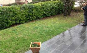 Terrasse initiale en carrelage