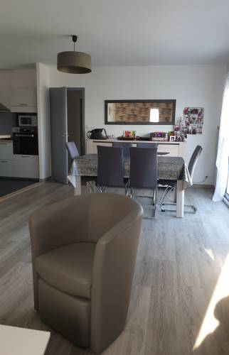 Vue du nouveau sol espace salle à manger