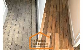 réfection d'un vieux parquet massif