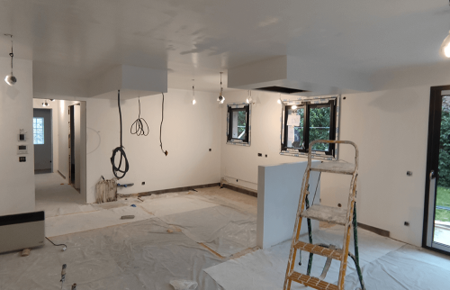 Carnet de chantier d'une rénovation de maison à Bourgoin Jallieu : installation de cuisine