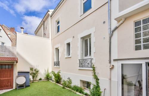 surélévation de pavillon côté jardin