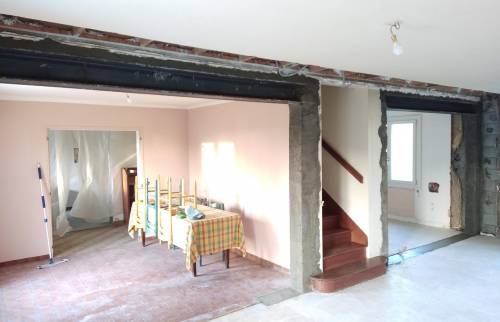 Travaux en cours - Rénovation pièce de vie à Saint-Fiacre-sur-Maine