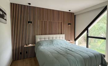 tête de lit sur mesure en position fermée