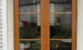 Nouvelle porte d'entrée de maison après travaux de menuiserie extérieure - Brie-Comte-Robert 77170