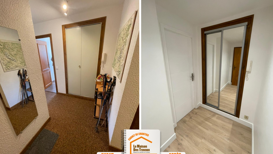 optimisation espace intérieur, rénovation chalet montagne, entreprise travaux Chamonix, rénovation sur-mesure, projet rénovation local