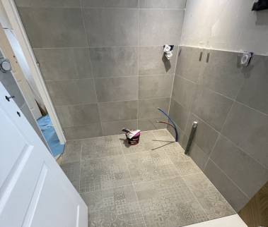 Création de douche à l'italienne