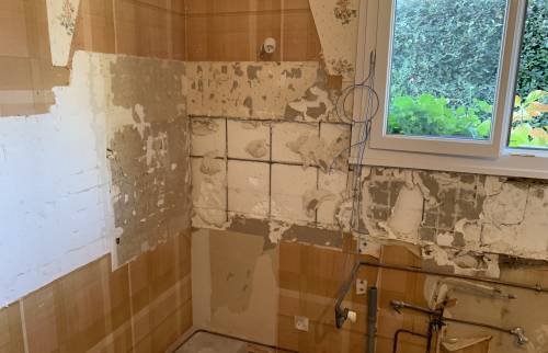 Pendant travaux rénovation cuisine