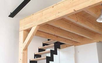 Réalisation d'escaliers bois - métal à Dinard