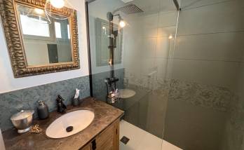 Rénovation vert sauge salle d'eau Talence