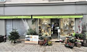 Ravalement de façade de devanture de boutique fleuriste - Brie-Comte-Robert 77170