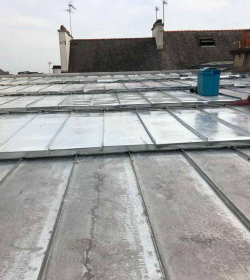 Réfection totale d'une toiture zinc - Lorient (56100)