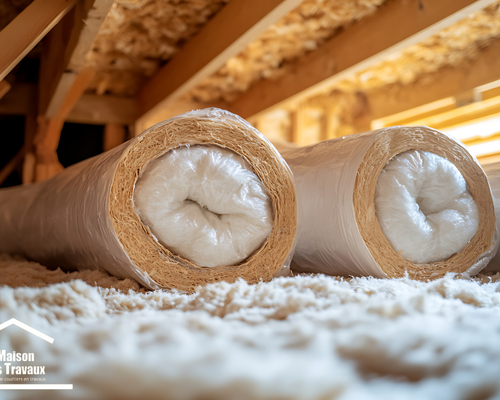 Laine soufflée dans les combles