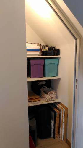 Réalisation d'un placard par le menuisier