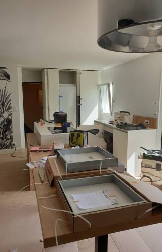 Installation de l'îlot