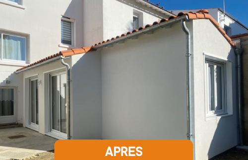 Extension ossature bois à Royan