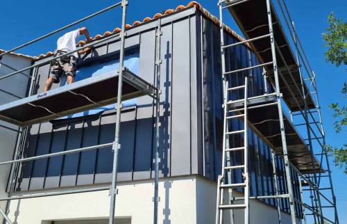 Travaux en cours surélévation 