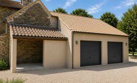 Construction de garages dans l'ouest lyonnais Travaux terminés