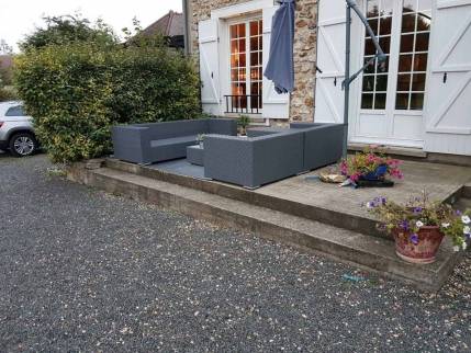 Ancienne terrasse avant travaux de rénovation - Sénart 77127