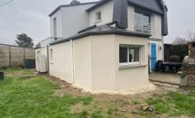 Agrandissement terminé - Résultat final de l'extension de maison 