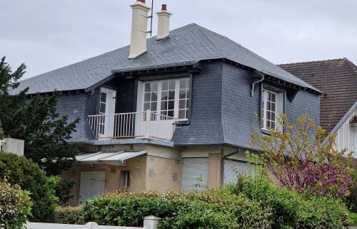 Vue générale couverture ardoise Fontainebleau