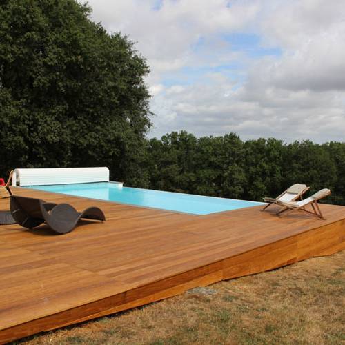 Réalisation piscine et terrasse dans le Beaufortain