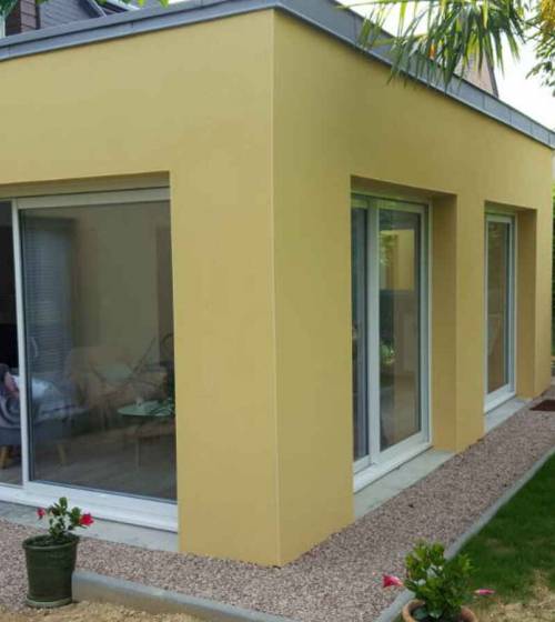 Extension latérale de la maison