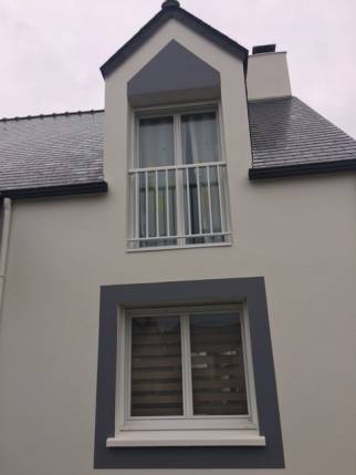 Travaux de ravalement de façade - façade rénovée - Nantes 44