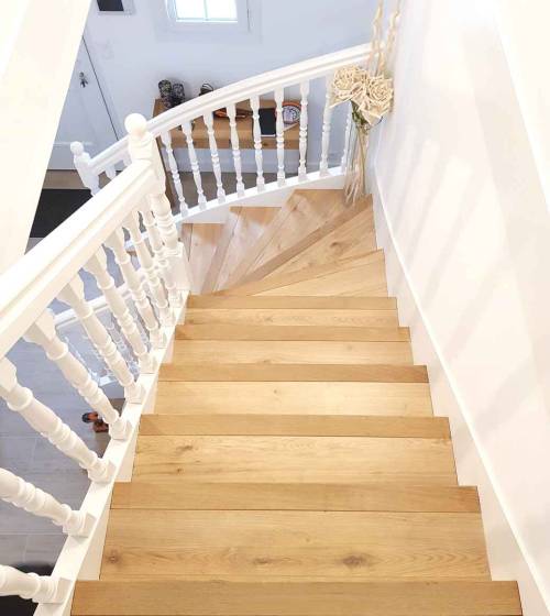 Rénovation d'escalier dans une maison