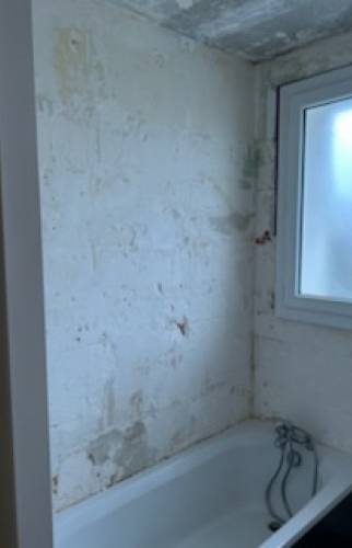Salle de bain pendant les travaux
