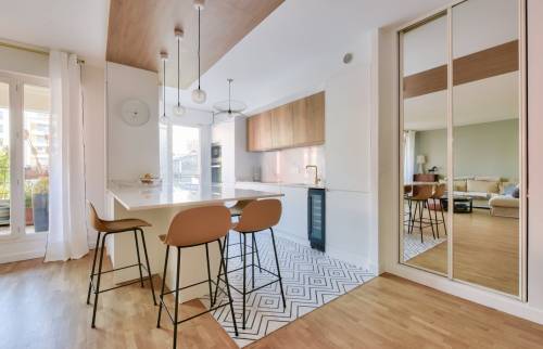 Cuisine et appartement rénovés à Levallois (92)