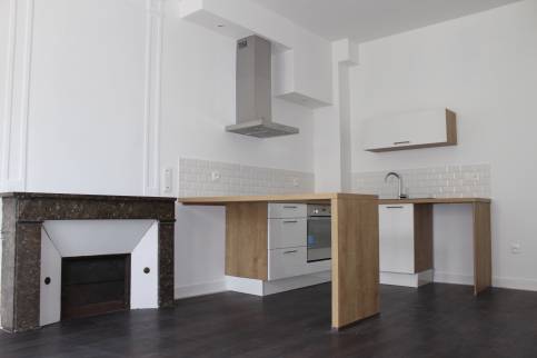 Rénovation d'un appartement avec cuisine ouverte sur le séjour - Lille 59000