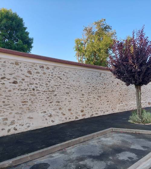 Mur extérieur après travaux de rénovation - Solers 77111