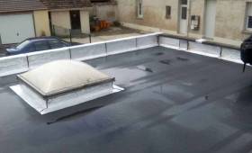 Pose d'un système d'étanchéité de toiture plate après rénovation de couverture - Gretz-Armainvilliers 77220