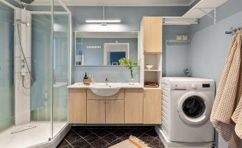 Transformation d'une salle de bain en salle d'eau-buanderie à Osny(95520) 