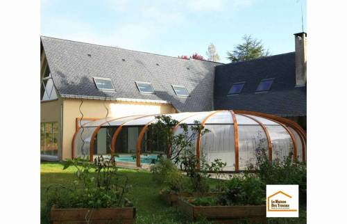 Création d'une extension avec piscine Domjean 50420