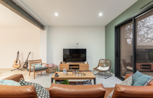 Extension de maison pour créer un salon séjour spacieux à Vertou