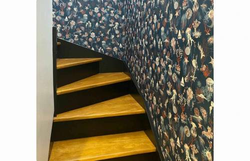 cage d'escalier papier peint décoratif