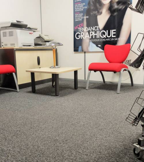 Rénovation de moquettes à Mouy (OISE 60) dans 1 bureau commercial