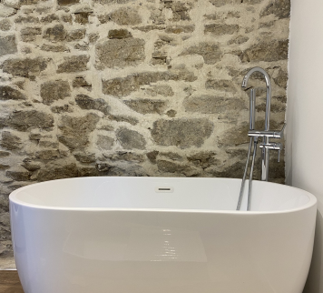 Rénovation grange baignoire