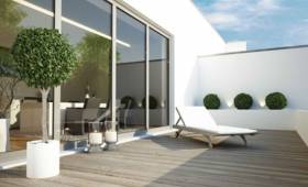 Vue nouvelle terrasse bois