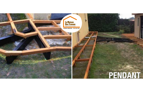 terrasse bois Léaz, rénovation terrasse Valserhône, terrasse haut de gamme Gex, aménagement jardin Divonne-les-Bains, terrasse durable, prix terrasse bois