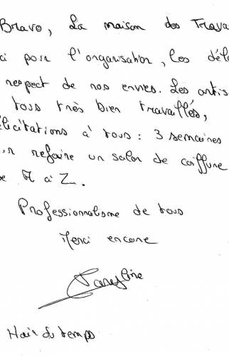 Témoignage de notre cliente