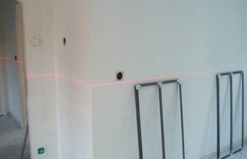 Tracés des découpes à faire dans la cloison