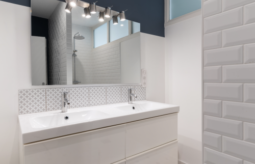 Extension de maison avec ossature et bardage bois à Vertou