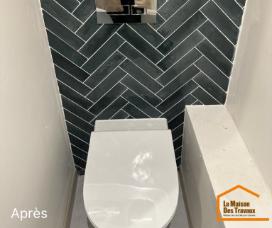 WC suspendu après travaux