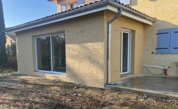Extension de maison Saint Genis Les Ollières ravalement de façade photo après travaux