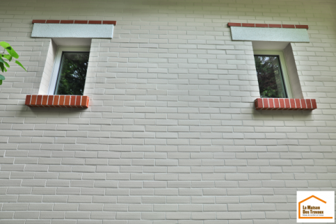 Appuis de fenêtres traditionnels après pose de l'ITE (Brunoy 91800)