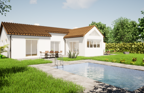 Extension pour réaliser une cuisine au Bignon